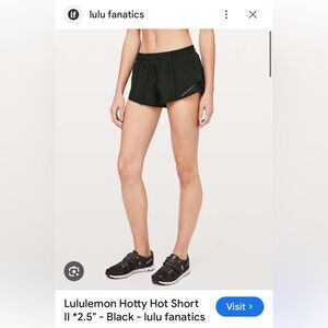 lululemon hotty hot shorts